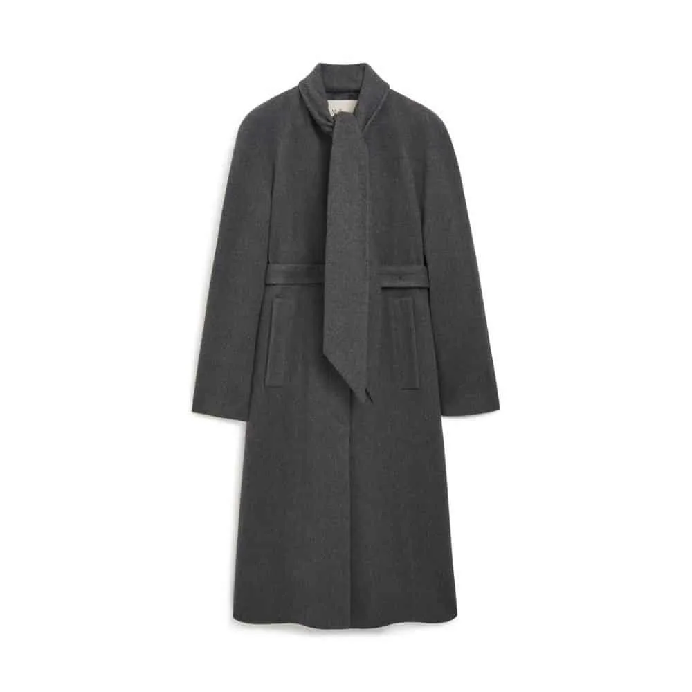 Gray Abi Coat by Mulberry