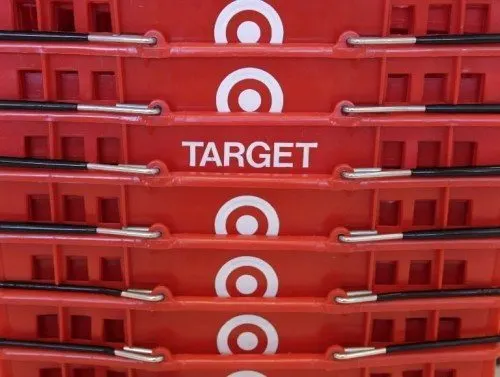 shopping at target baskets
