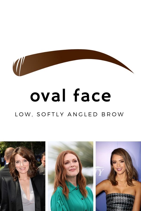 Best eyebrow shape for oval faces