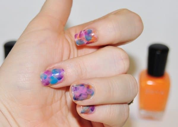 watercolor nails tutorial - Step 6