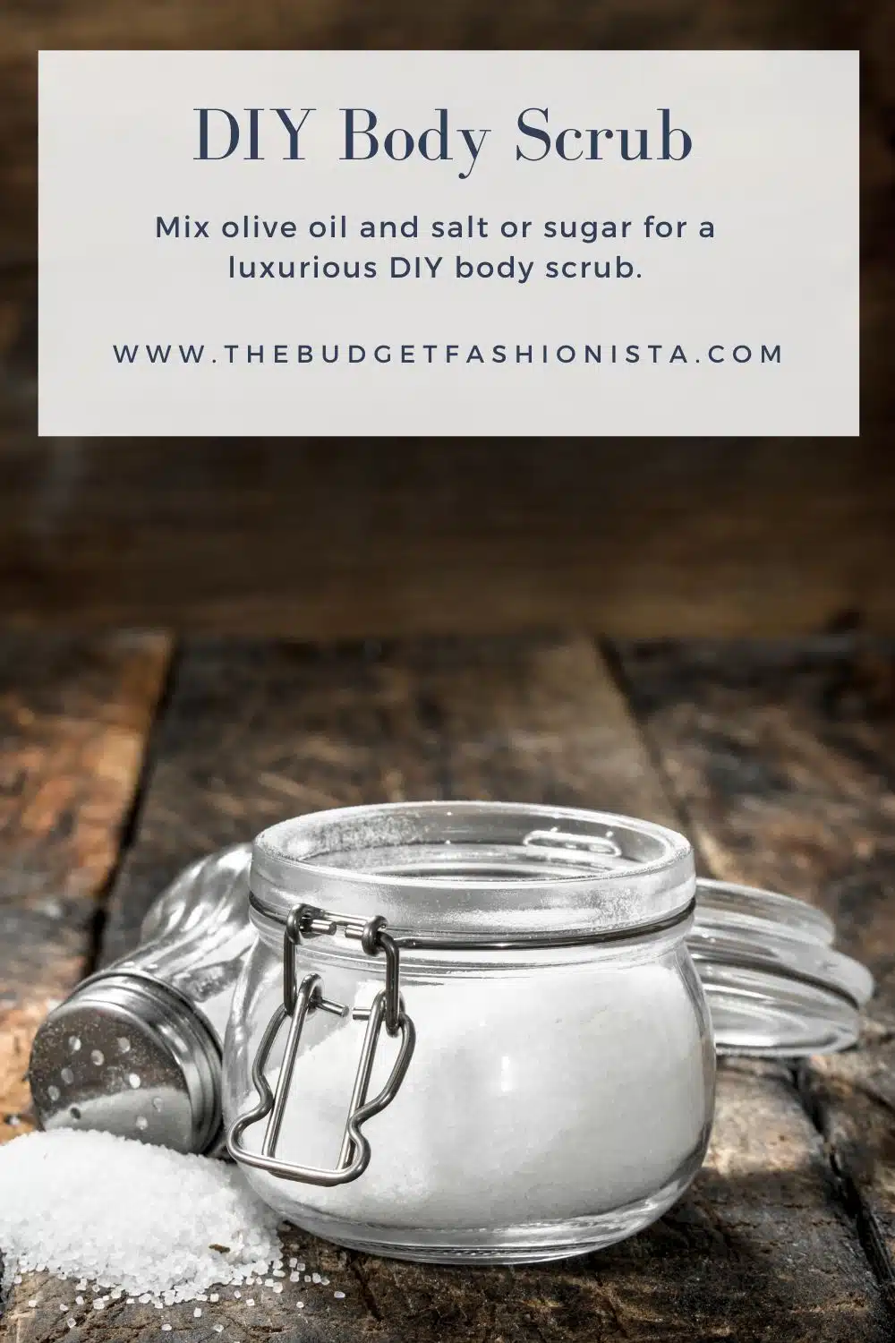 DIY body scrub recipe.