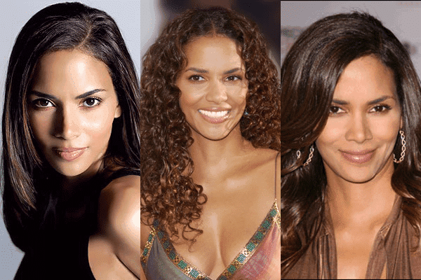 Collage of halle berry