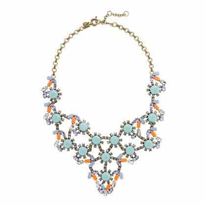 Pastel and Neon Statement Necklace by J Crew