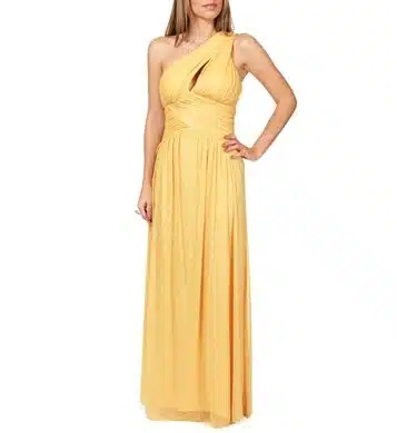 Yellow prom gown