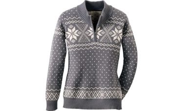 Cabela's Women's Snowflake Fairisle Mock-Neck Sweater