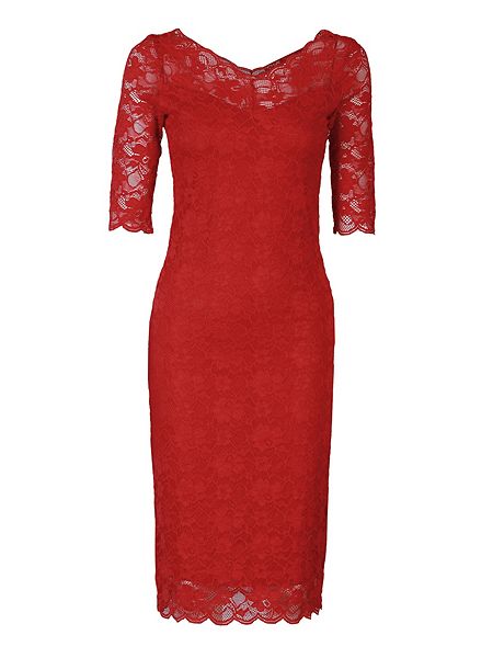 3./4 sleeve lace dress, $110, dorothyperkins.com