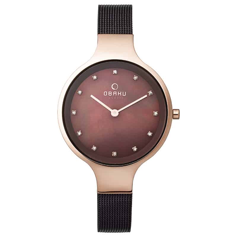 Rose gold and brown tones are very 'now' for watches.