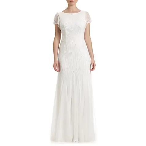 Adrianna Papell Wedding Beaded Godet Gown, $425, John Lewis