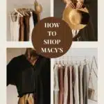 How to shop Macy's collage.