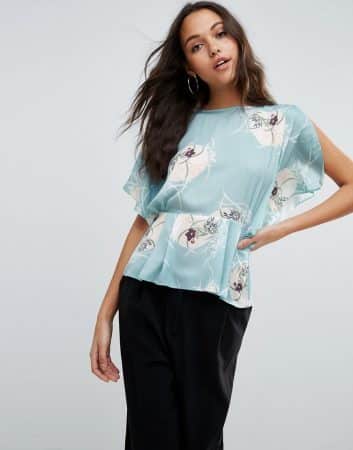 spring fashion 2017 - floral tea blouse 