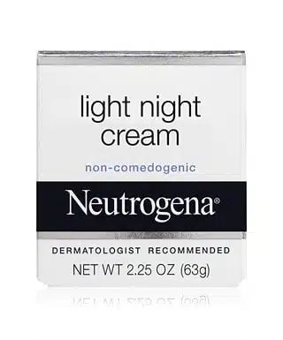 neutrogena light night cream for glowing skin