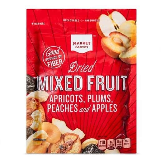 Mixed fruit trail mix from Target