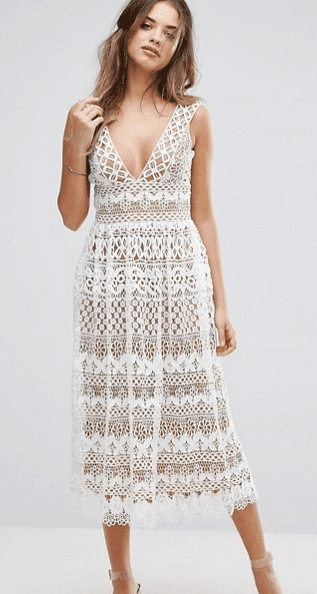 Off white lace dress 