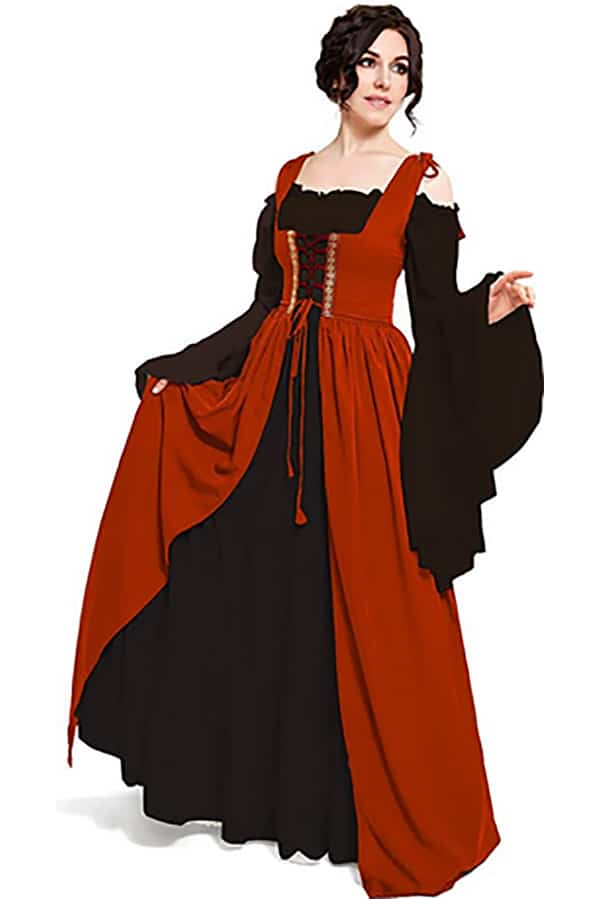 Renaissance maiden Halloween costume.