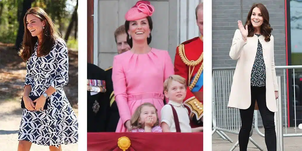 three looks by kate middleton