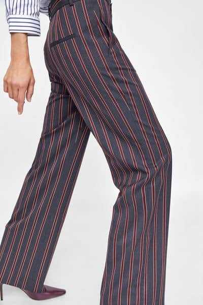 Striped pants from Zara