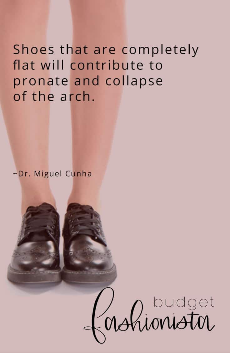 Woman wearing brogues with quote overlay 