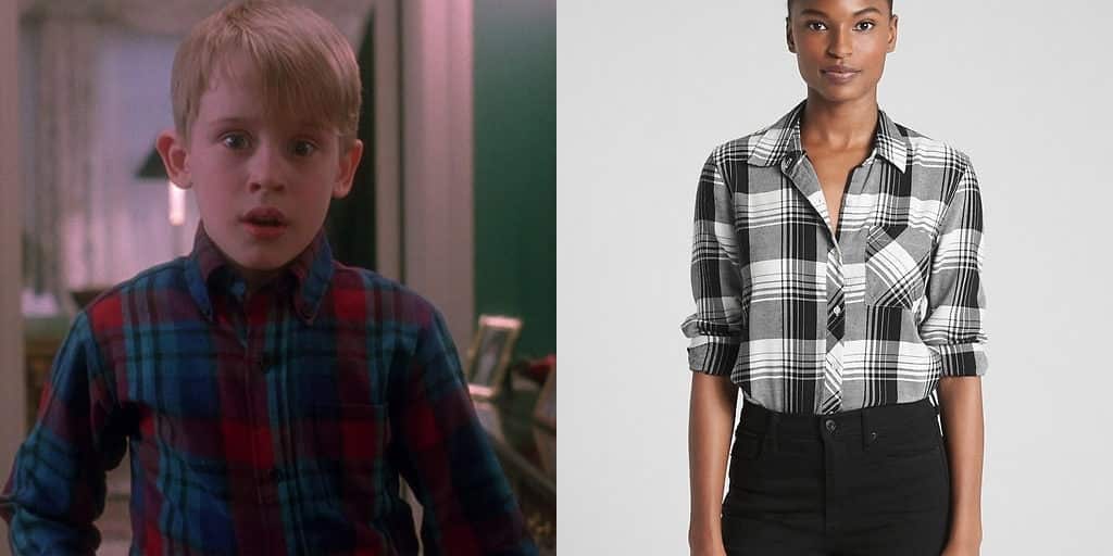Plaid shirt inspired by "Home Alone"