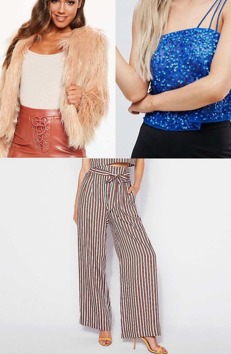 Petite outfit idea: collage of three petite pieces