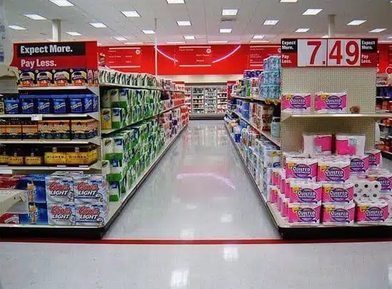 Inside of a Target store 