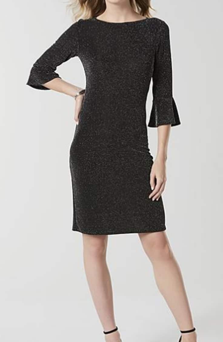 Black and silver shift dress from Jaclyn Smith, Kmart