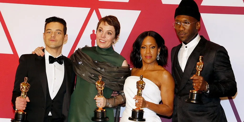 Rami Malek, Olivia Colman, Regina King, Mahershala Ali at the 2019 Oscars