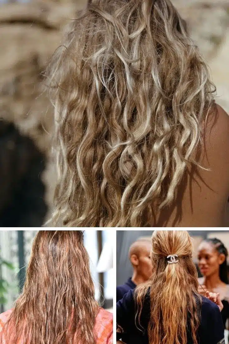Spring hair trends: Collage of three natural hair texture hairstyles