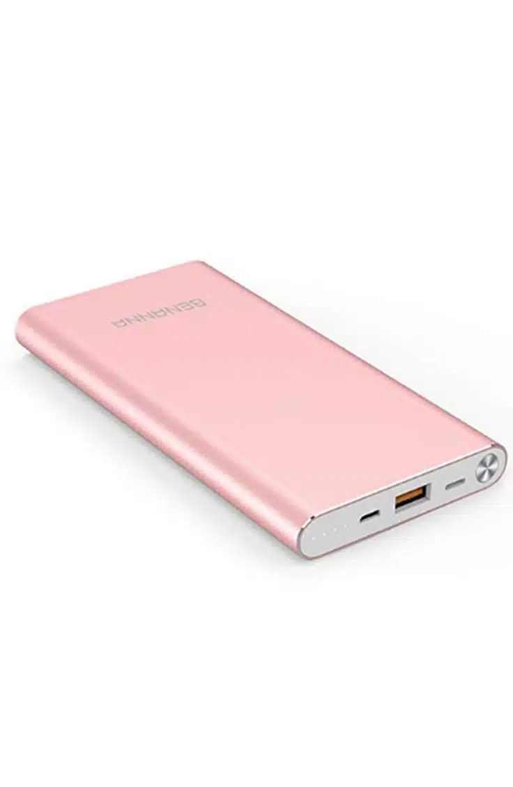 pink portable battery pack for iphone