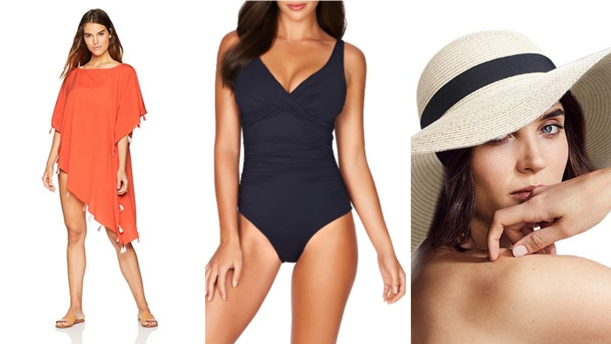 From our outfit ideas file: pool outfit for women over 50