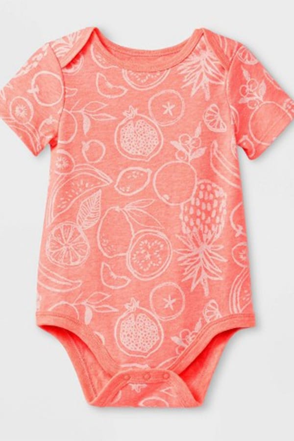 Pink onesie for baby