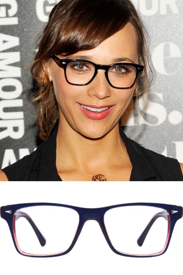 Rashida Jones and eyeglass frames
