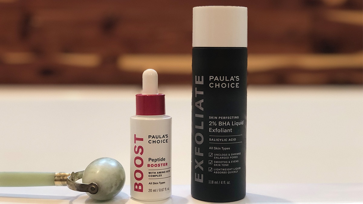 Paula's Choice review: bha exfoliant and peptide booster