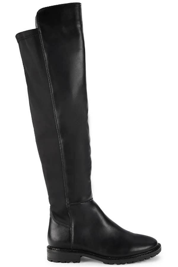 Black tall boots on sale in January from Saks Off Fifth.