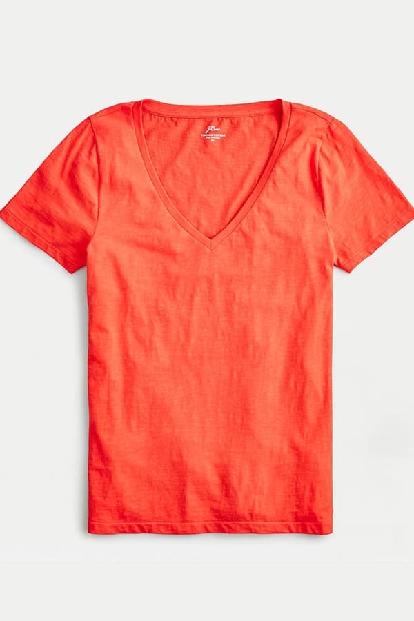 Orange t-shirt from J. Crew