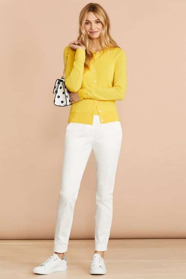Yellow sweater from Brooks Brothers