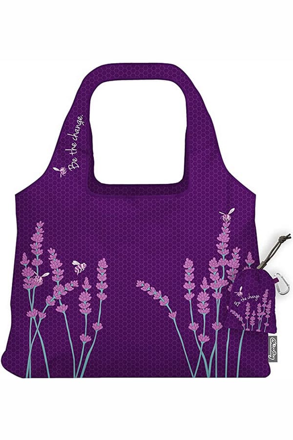 Purple reusable market bag by ChicoBag.